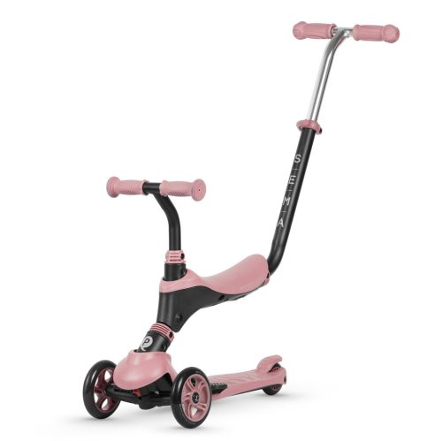 QPLAY Sema 5in1 Roller / Futóbicikli 1-6 éves korig, 50 kg-ig - Pink