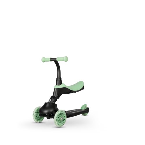 QPLAY futóbicikli / roller Sema Evo LED fényekkel Jade Green, kor 1 - 6 év, 50 kg-ig