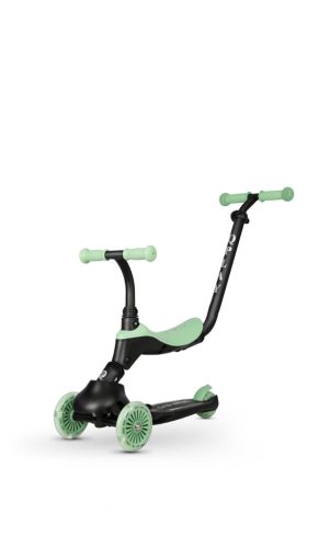 QPLAY futóbicikli / roller Sema Evo LED fényekkel Jade Green, kor 1 - 6 év, 50 kg-ig