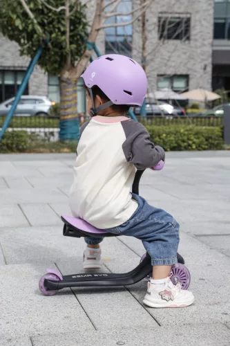 QPLAY futóbicikli/roller Sema Evo LED fényekkel Violet, kor 1 - 6 év, 50 kg-ig