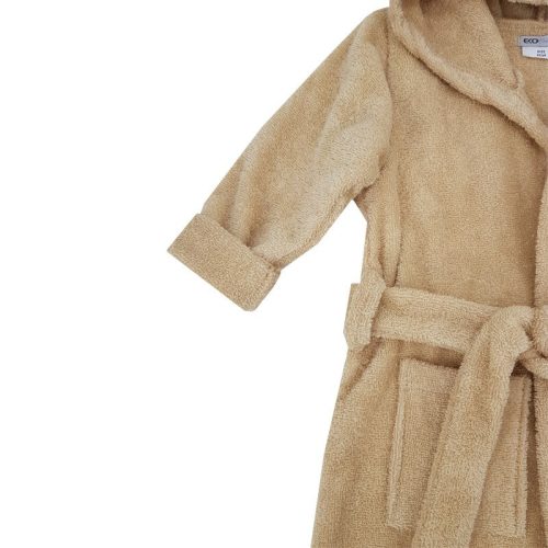 EKO Köntös pamutból kapucnival és fülekkel méret 80-86 - Beige