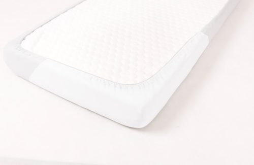 BABYMATEX Vízhatlan lepedő gumírozással Tencel 70x140 cm fehér