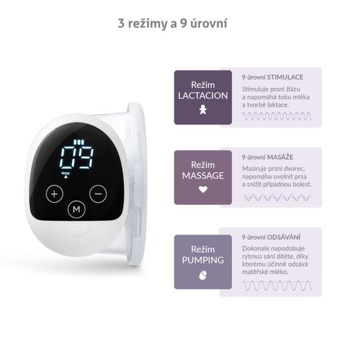 TRUELIFE Elektromos anyatej szívó handsfree Nutrio BP W5