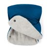 Petite&Mars Téli szett Jibot 3in1, bundazsák és kézmelegítő kesztyű babakocsira, Jasie Ocean Blue