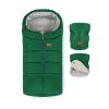 Petite&Mars Téli szett Jibot, 3in1 bundazsák és kézmelegítő kesztyű babakocsira, Jasie Juicy Green