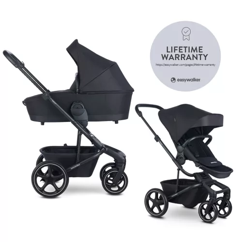 EASYWALKER Kombinált babakocsi Harvey⁵ 2v1 LITE RWS - Midnight Black