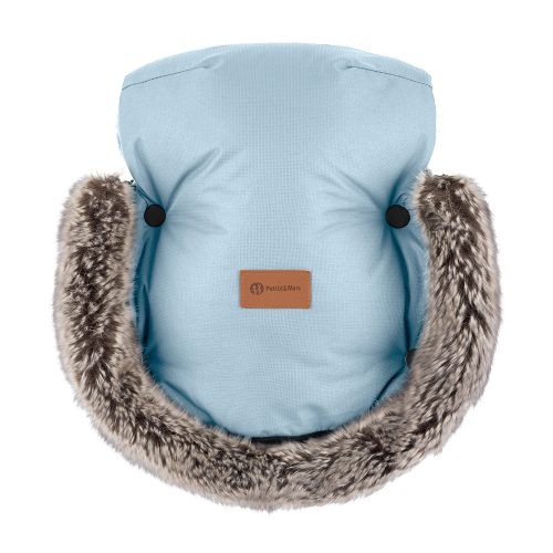 Petite&Mars Téli szett Arctic 4in1 bundazsák + kézmelegítő kesztyű babakocsira Furry Sky Whisper