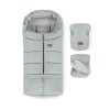 Petite&Mars Téli szett Jibot 3in1 bundazsák és kézmelegítő kesztyű babakocsira - Jasie Quiet Grey