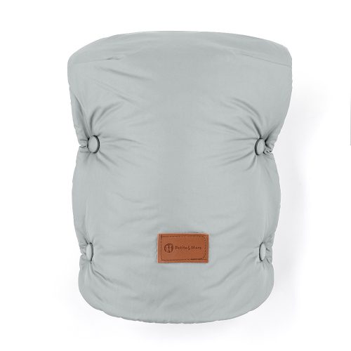 Petite&Mars Téli szett Jibot 3in1 bundazsák és kézmelegítő kesztyű babakocsira - Jasie Quiet Grey