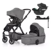 Petite&Mars Babakocsi szett 4v1 ICON LITE RWS + CYBEX Aton B2 i-Size - Dove Grey