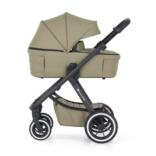 Petite&Mars Kombinált babakocsi ICON 2in1 Mossy Green XXL AIR + Core Pro i-Size Black Grey + Bázis