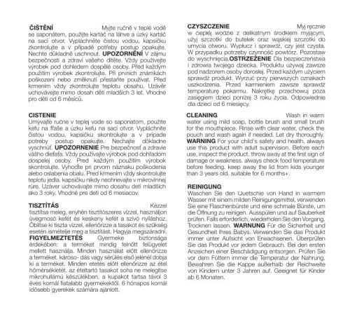 Petite&Mars Papoo Original tasak bébiételekhez, 1+1