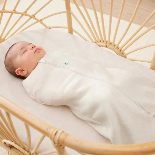 ERGOPOUCH 2 az 1-ben pólya és alvózsák Cocoon Oatmeal Marle 0-3 hó 3-6 kg 0,2 tog