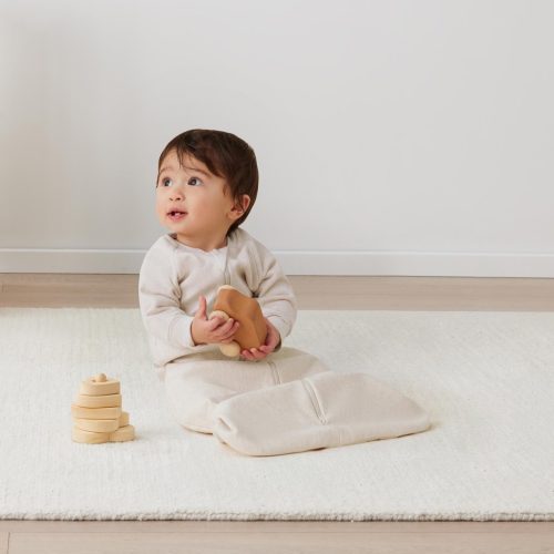 ERGOPOUCH Hálózsák ujjakkal organikus pamut 8-24 hó 8-14 kg 1 tog - Jersey Oatmeal Marle