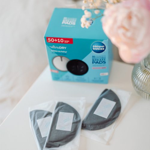 Canpol babies Formázott légáteresztő melltartóbetét, 3D, 50+10db, fekete
