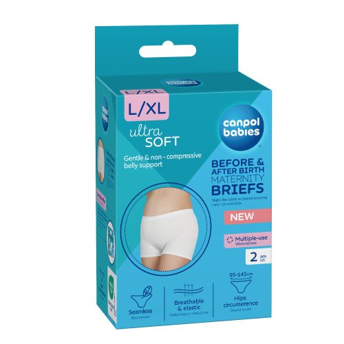 Canpol babies Szülés előtti és utáni bugyi, 2az1ben, L/XL, 2db