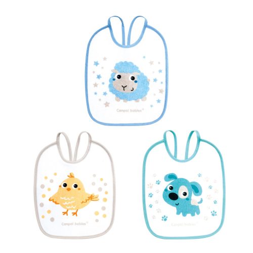 Canpol babies Vízálló pamut előke készlet, 3 db - BUNNY&COMPANY