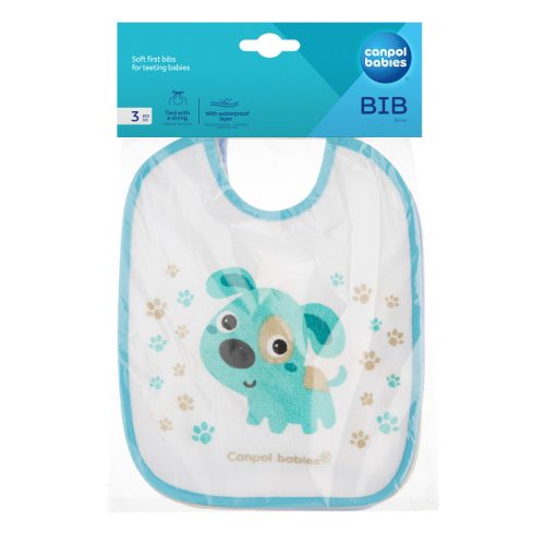 Canpol babies Vízálló pamut előke készlet, 3 db - BUNNY&COMPANY