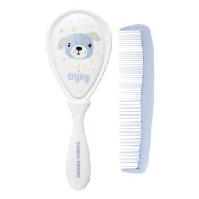 Canpol babies Baba kefe és fésű CUTE ANIMALS kék