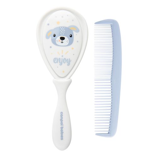 Canpol babies Baba kefe és fésű CUTE ANIMALS kék