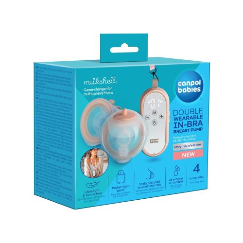 Canpol babies MilkShell dupla melltartóba helyezhető mellszívó