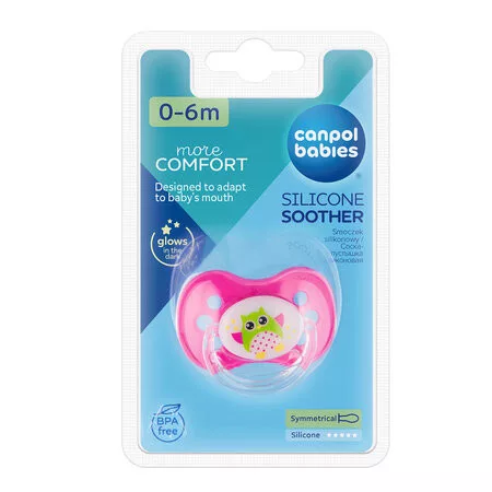 Canpol babies Szilikon szimmetrikus cumi, 0-6hó, OWLS