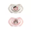 Canpol babies Szilikon szimmetrikus cumi, Light touch, 18hó+, 2db, BONJOUR PARIS - rózsaszín
