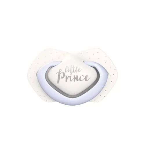 Canpol babies Szilikon szimmetrikus cumi, Light touch, 0-6hó, 2db, ROYAL BABY - kék