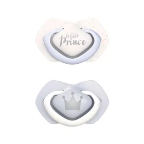   Canpol babies Szilikon szimmetrikus cumi, Light touch, 6-18hó, 2db, ROYAL BABY - kék