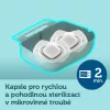Canpol babies Sötétben világító, szimmetrikus szilikoncumi-készlet, Light touch, 0-6hó, SLEEPY KOALA, 2 db