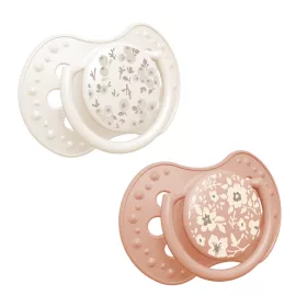 LOVI Szilikon dinamikus cumi BLOSSOM 18hó+ 2 db - lány