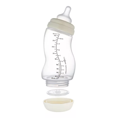 Canpol babies S-alakú, széles nyakú, anti-kólikás cumisüveg, 310 ml