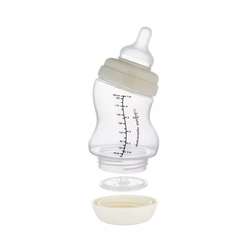 Canpol babies S-alakú, széles nyakú, anti-kólikás cumisüveg, 200 ml