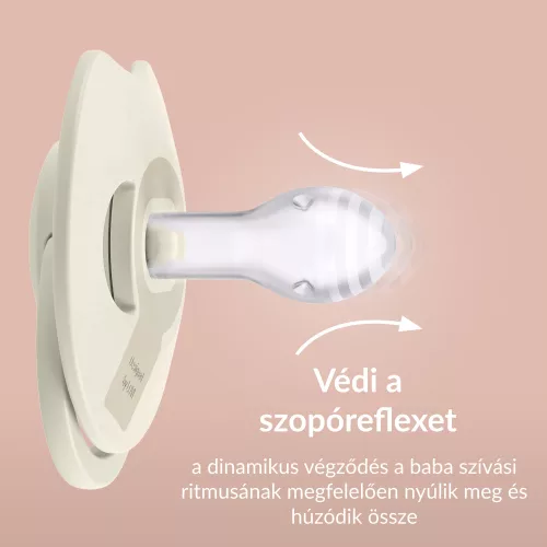 LOVI Világító dinamikus szilikon cumi PRIME 0-6hó 1db - Blush