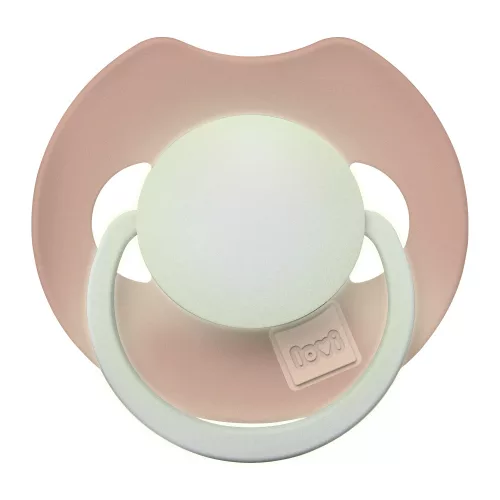 LOVI Világító dinamikus szilikon cumi PRIME 6-18hó 2db - Ivory/Blush