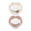 LOVI Világító dinamikus szilikon cumi PRIME 6-18hó 2db - Ivory/Blush
