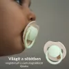 LOVI Világító dinamikus szilikon cumi PRIME 6-18hó 2db - Ivory/Blush