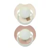LOVI Világító dinamikus szilikon cumi PRIME 18hó+ 2db - Ivory/Blush