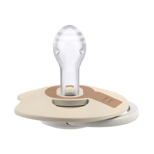 LOVI Világító dinamikus szilikon cumi PRIME 18hó+ 2db - Ivory/Blush