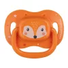 Canpol babies Szilikon szimmetrikus cumi, 18hó+, 1db, CUTE ANIMALS - narancs