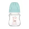 Canpol babies Anti-kólikás cumisüveg, EasyStart, EXOTIC ANIMALS, 120 ml - zöld