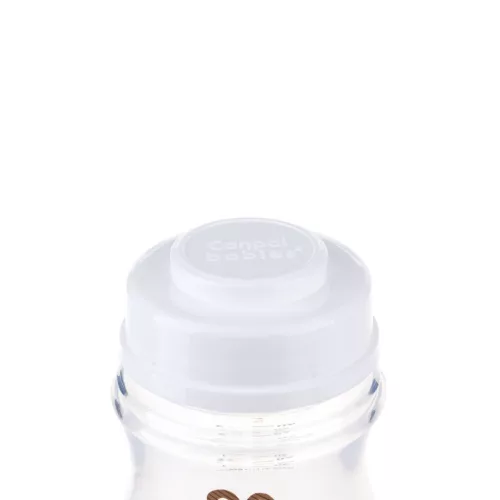 Canpol babies Anti-kólikás cumisüveg, EasyStart, EXOTIC ANIMALS, 120 ml - rózsaszín