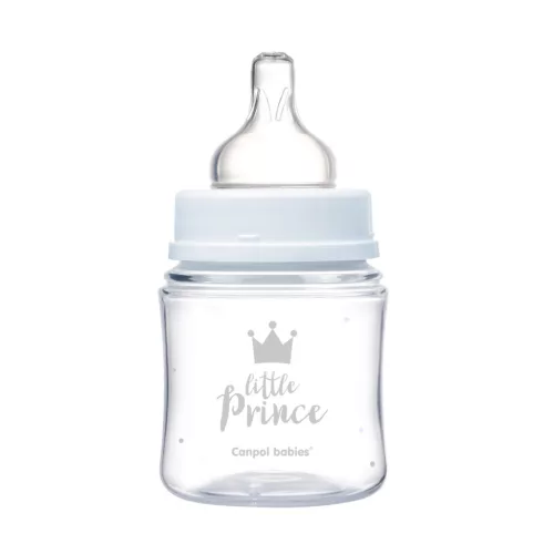 Canpol babies Anti-kólikás cumisüveg, EasyStart, ROYAL BABY, 120 ml - kék