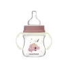 Canpol babies Anti-kólikás cumisüveg, világító fogantyúval, EasyStart, SLEEPY KOALA, 120 ml - pink