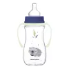 Canpol babies Anti-kólikás cumisüveg, világító fogantyúval, EasyStart, SLEEPY KOALA, 300 ml - kék