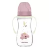 Canpol babies Anti-kólikás cumisüveg, világító fogantyúval, EasyStart, SLEEPY KOALA, 300 ml - pink