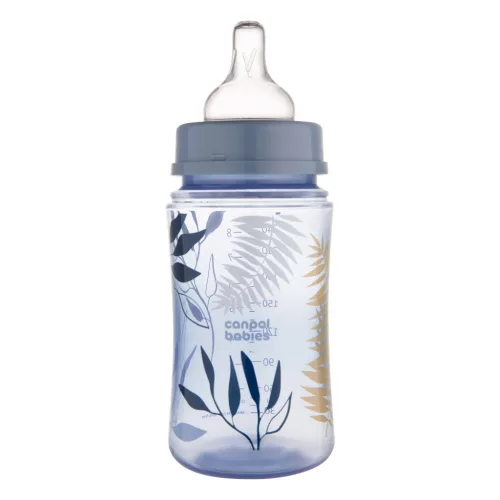 Canpol babies Anti-kólikás cumisüveg, EasyStart, GOLD, 240 ml - kék