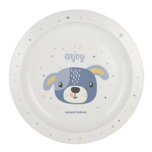 Canpol babies Műanyag tányér, CUTE ANIMALS, kutya