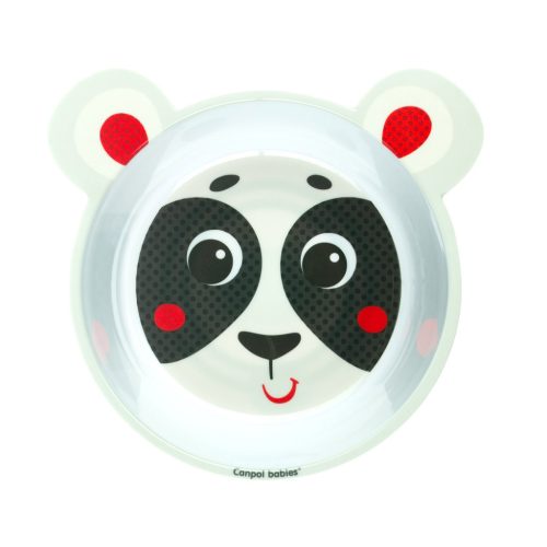 Canpol babies Csúszásgátló tál, melamin, 490ml, HELLO LITTLE - bézs