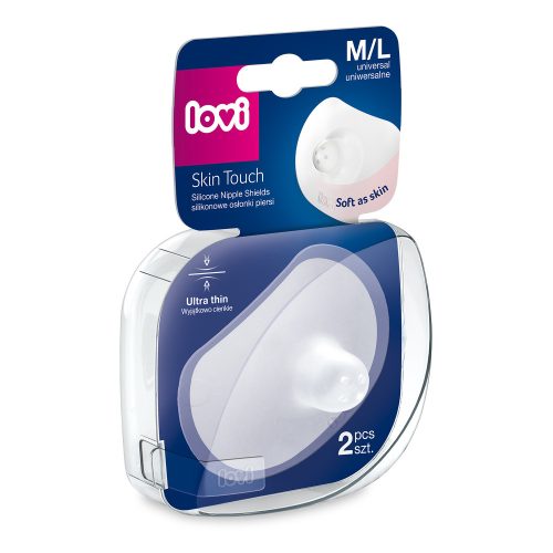 LOVI Szilikonos mellbimbóvédő M/L 2 db.
